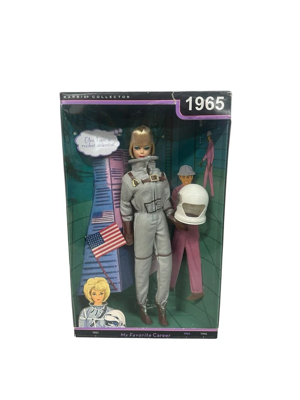 2009 Barbie My Favorite Career Astronaut Rocket Scientist 1965 Reproduction 4474